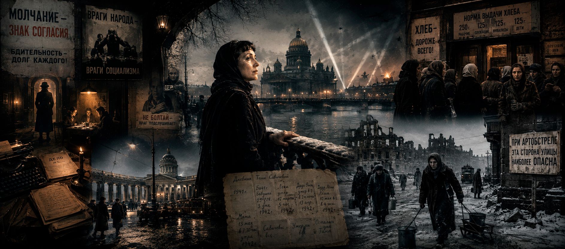 Ленинград. Время тяжелых испытаний. Монолог Ахматовой