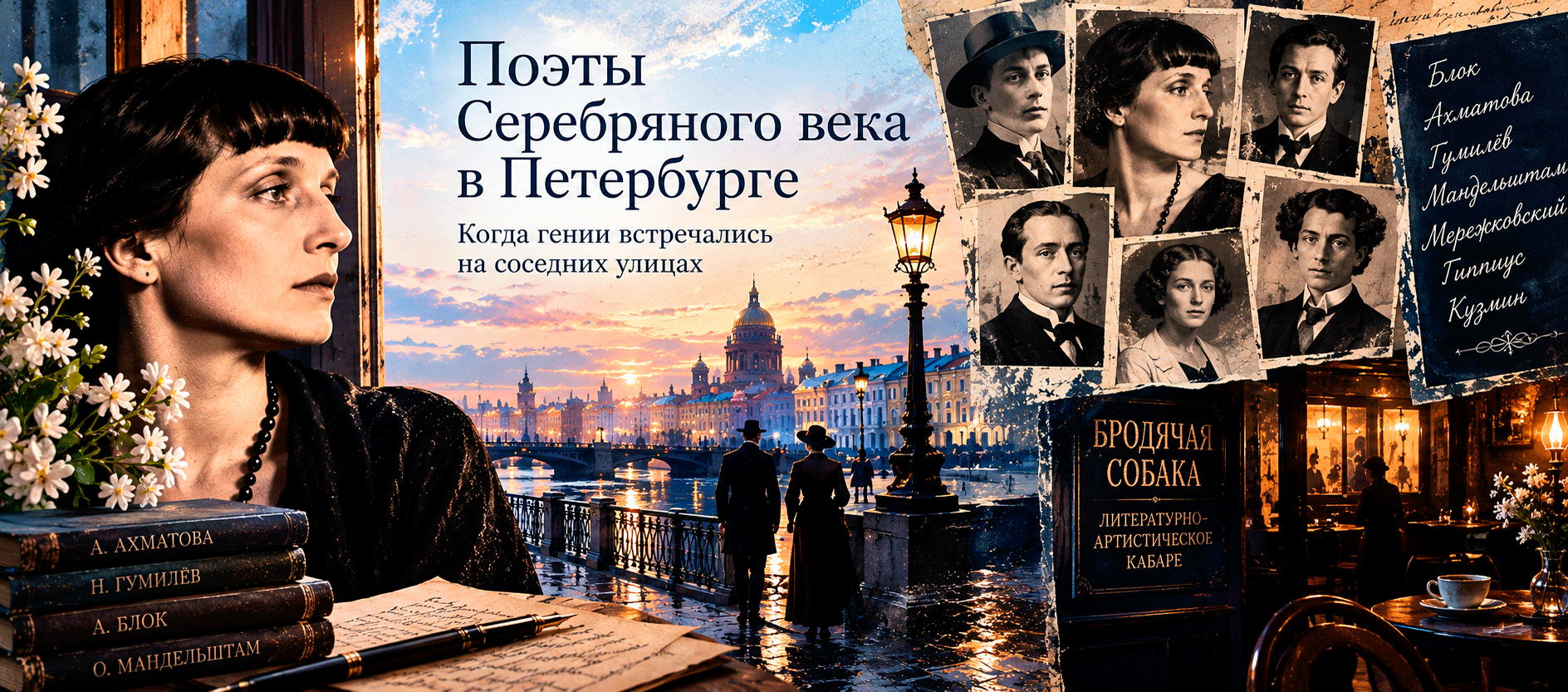Поэты Серебряного века в Петербурге: когда гении встречались на соседних улицах